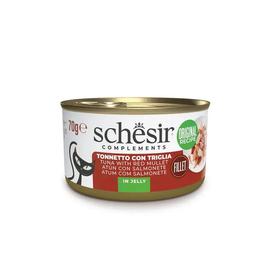 Schesir Tonnetto Con Triglia In Gelatina Cibo Umido Per Gatti 70g