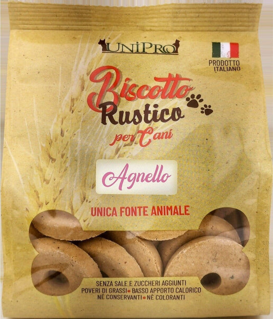 Unipro Biscotto Rustico Agnello Alimento Complementare Per Cani 300g