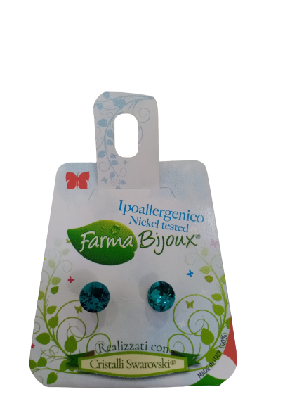 ORECCHINO XILION 6,2MM BLUE ZIRCON