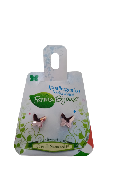 ORECCHINO BAT 8MM LIGHT ROSE