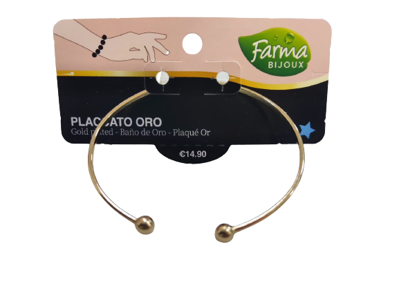 FARMA BIJOUX BRACCIALE ORO RIGIDO