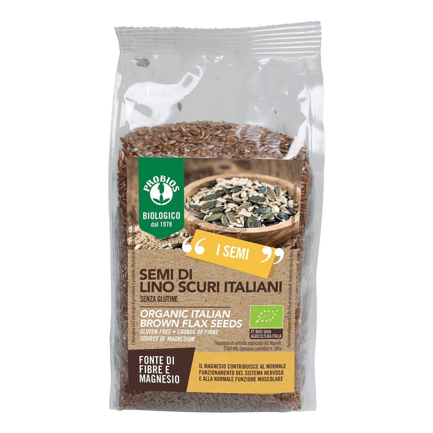 SEMI LINO BIOLOGICI 500 GRAMMI PROBIOS