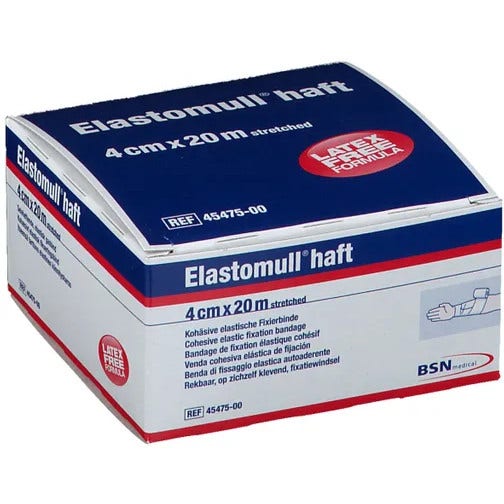 Elastomull Haft Benda Elastica Autoadesiva Compressione Forte 4cmx20m