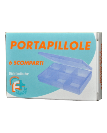 PORTAPILLOLE 6 SCOMPARTI FARVISAN