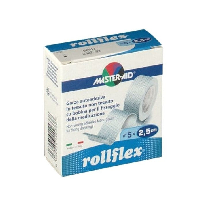 MASTER-AID ROLLFLEX GARZA AUTOADESIVA 5 METRI X 2,5CM - DISPOSITIVO MEDICO CE