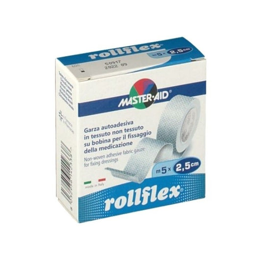 MASTER-AID ROLLFLEX GARZA AUTOADESIVA 5 METRI X 2,5CM - DISPOSITIVO MEDICO CE