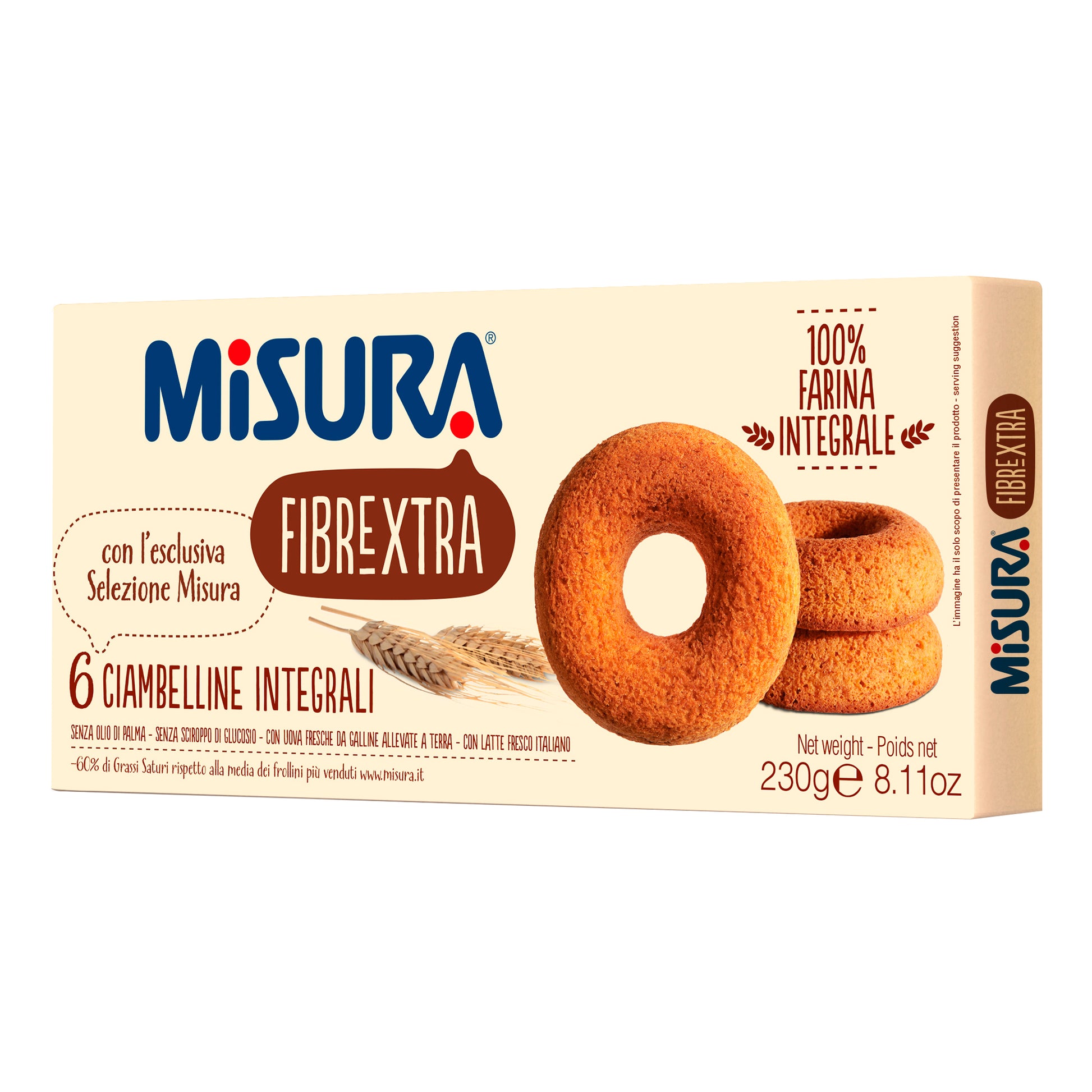 MISURA Ciambelline Integrali Fibrextra 230g 6pz
