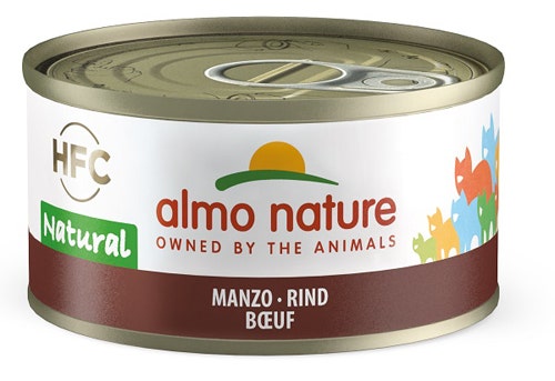 Almo Nature HFC Natural Cibo Umido Manzo Gatti Adulti Lattina 70g