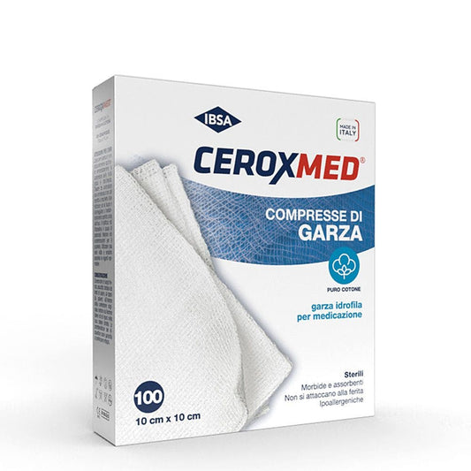 Ceroxmed Garza Idrofila 10x10cm 100 Pezzi