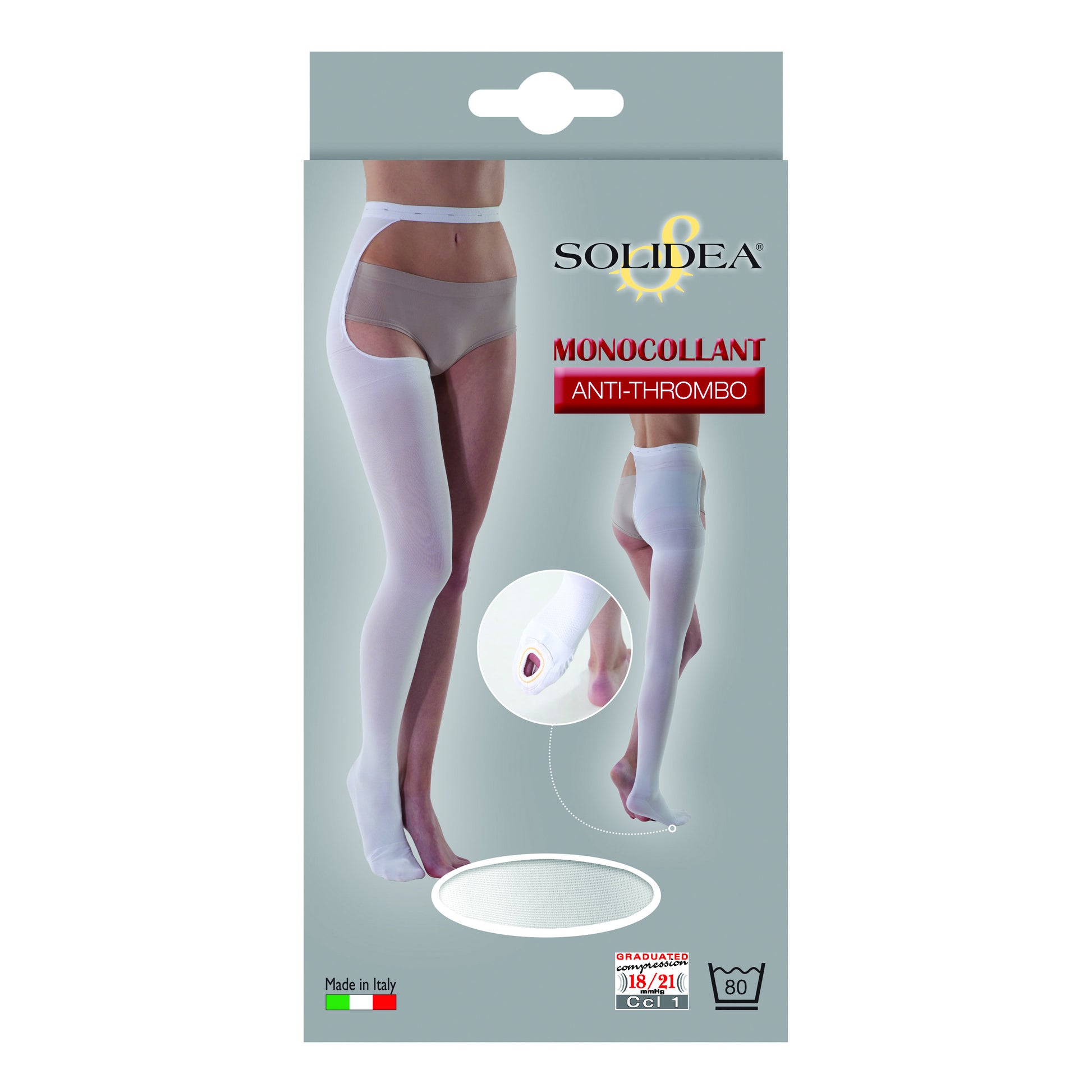 SOLIDEA ANTITHROMBO  140 Calza Bianca S
