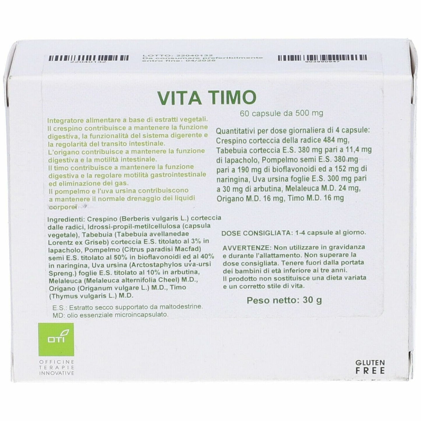 VITA TIMO 60CPS OTI
