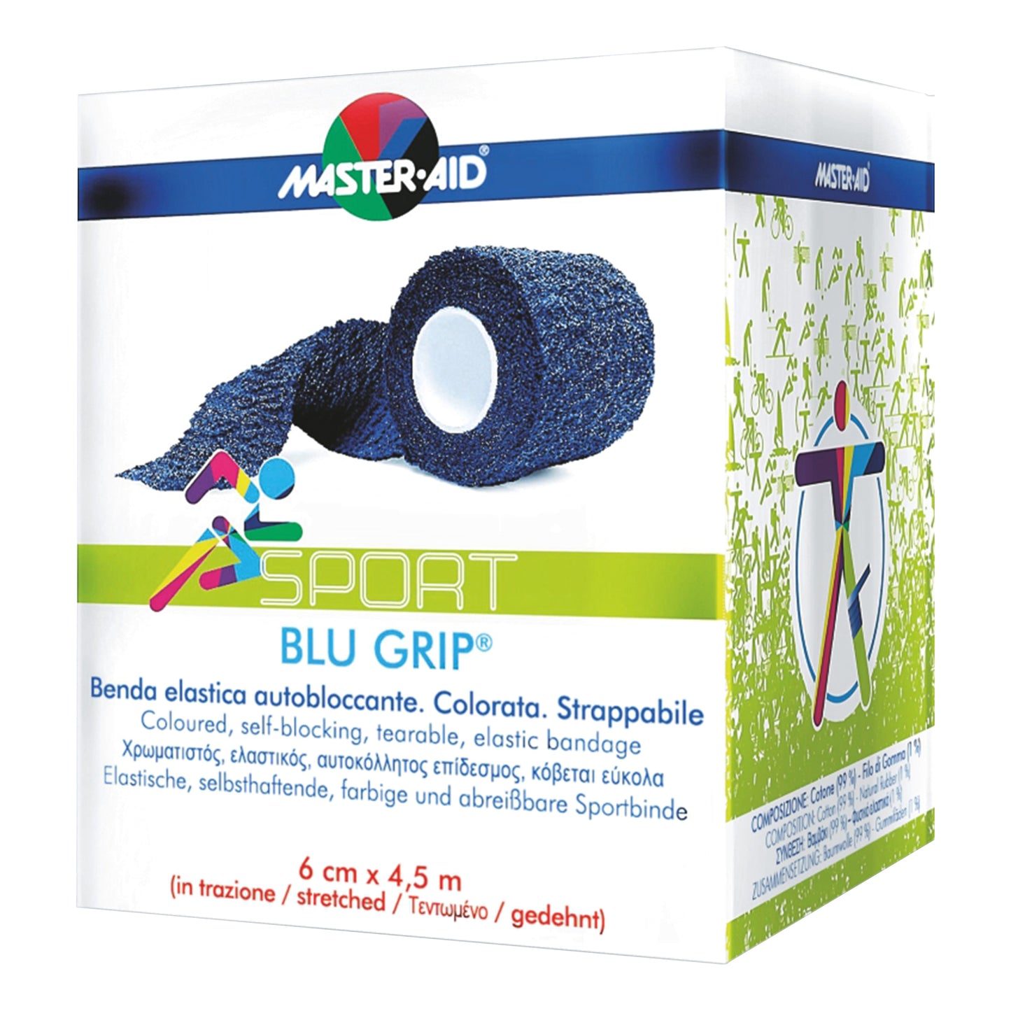 MASTER AID Sport Blu Grip 6x4,5