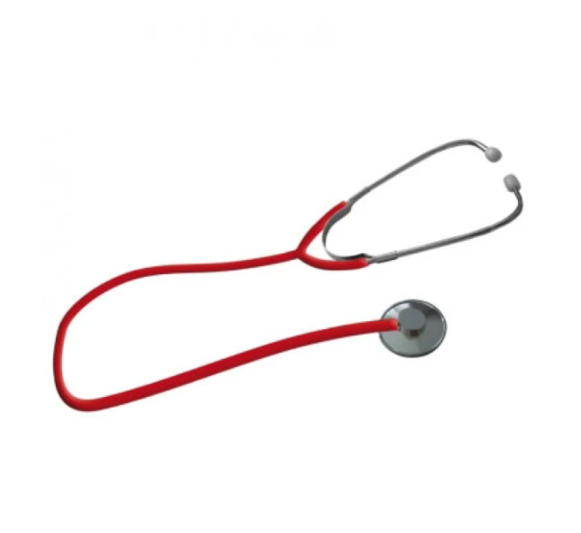 STETOSCOPIO ADULTI TESTINA PIATTA ROSSO