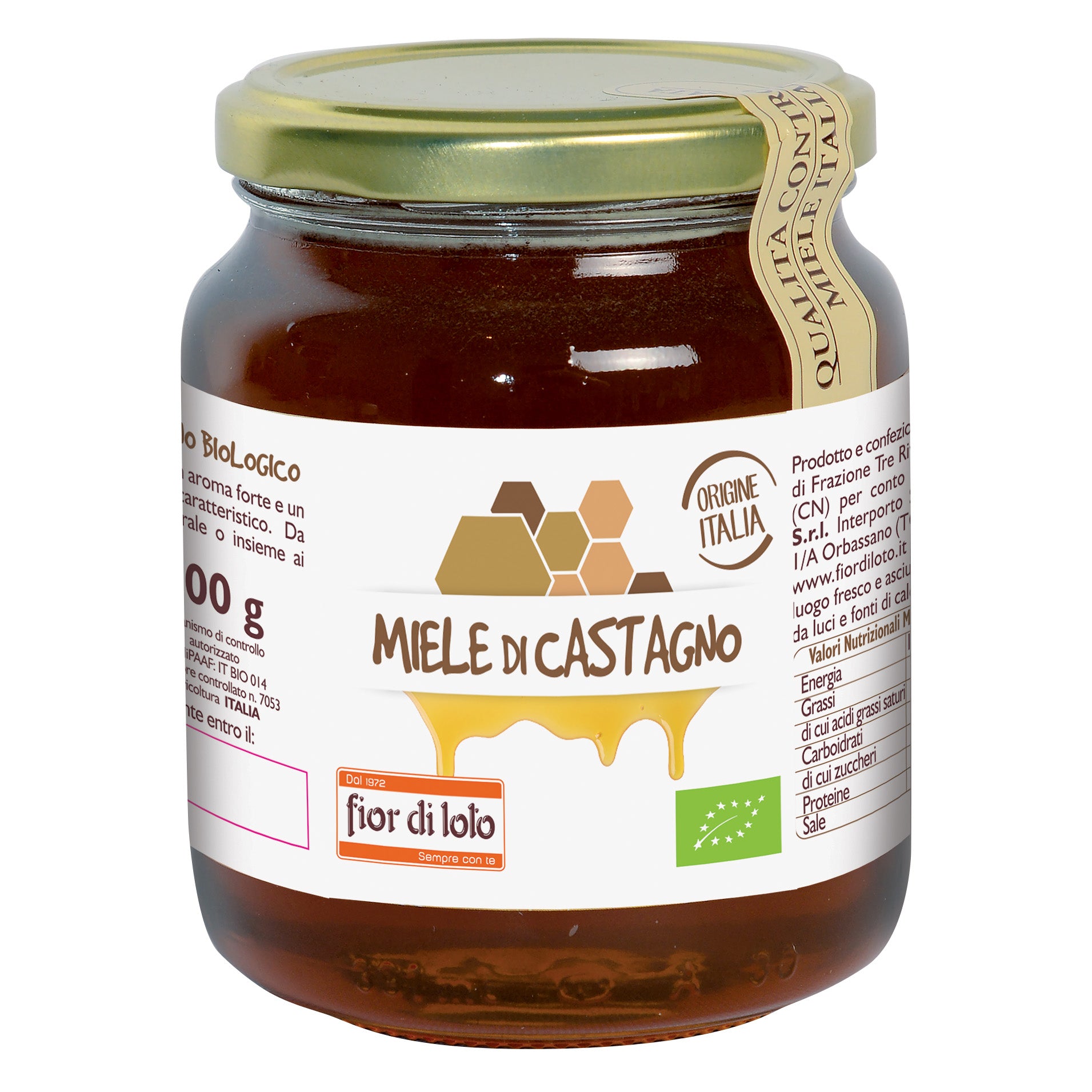 FIOR DI LOTO Miele Castagno Bio 500g