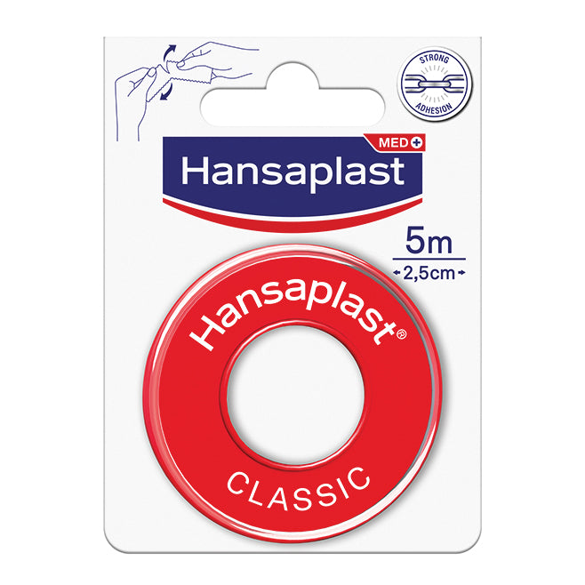 Hansaplast Classic Cerotto Rocchetto Rotolo Per Fissare Bende E Compresse 5mx2,5cm