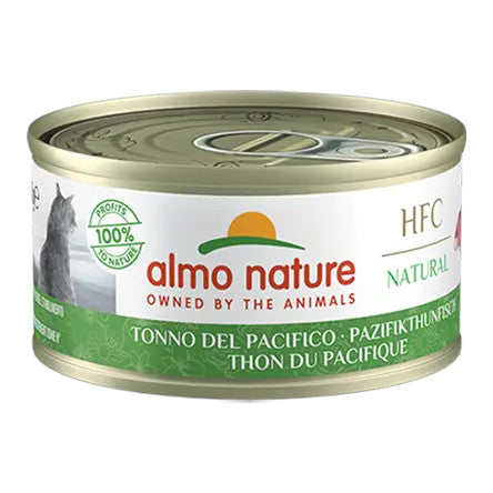 Almo Nature HFC Natural Cibo Umido Tonno Del Pacifico Per Gatti Adulti Lattina 70g