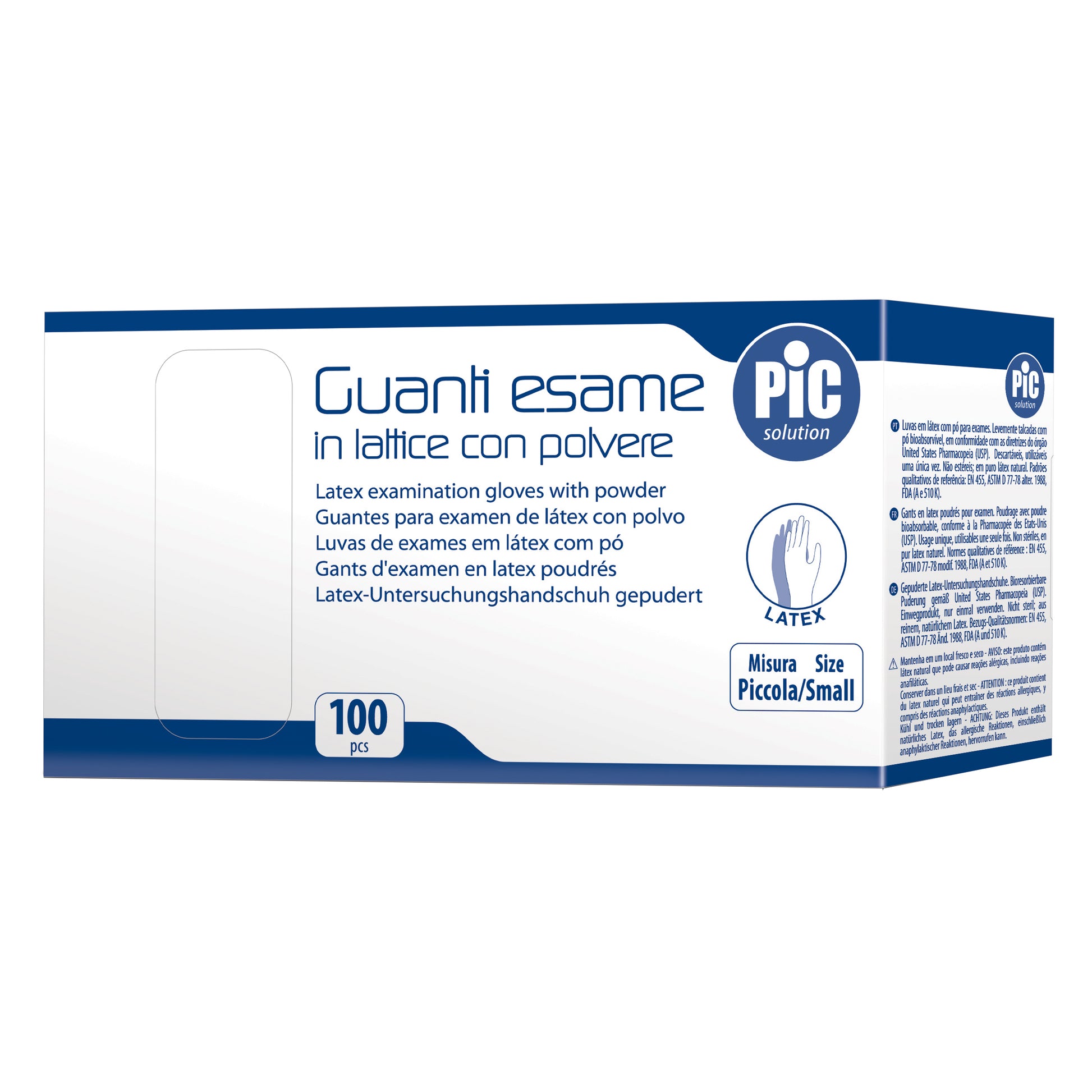 GUANTI-LATT.C/PLV SM 100P 44522