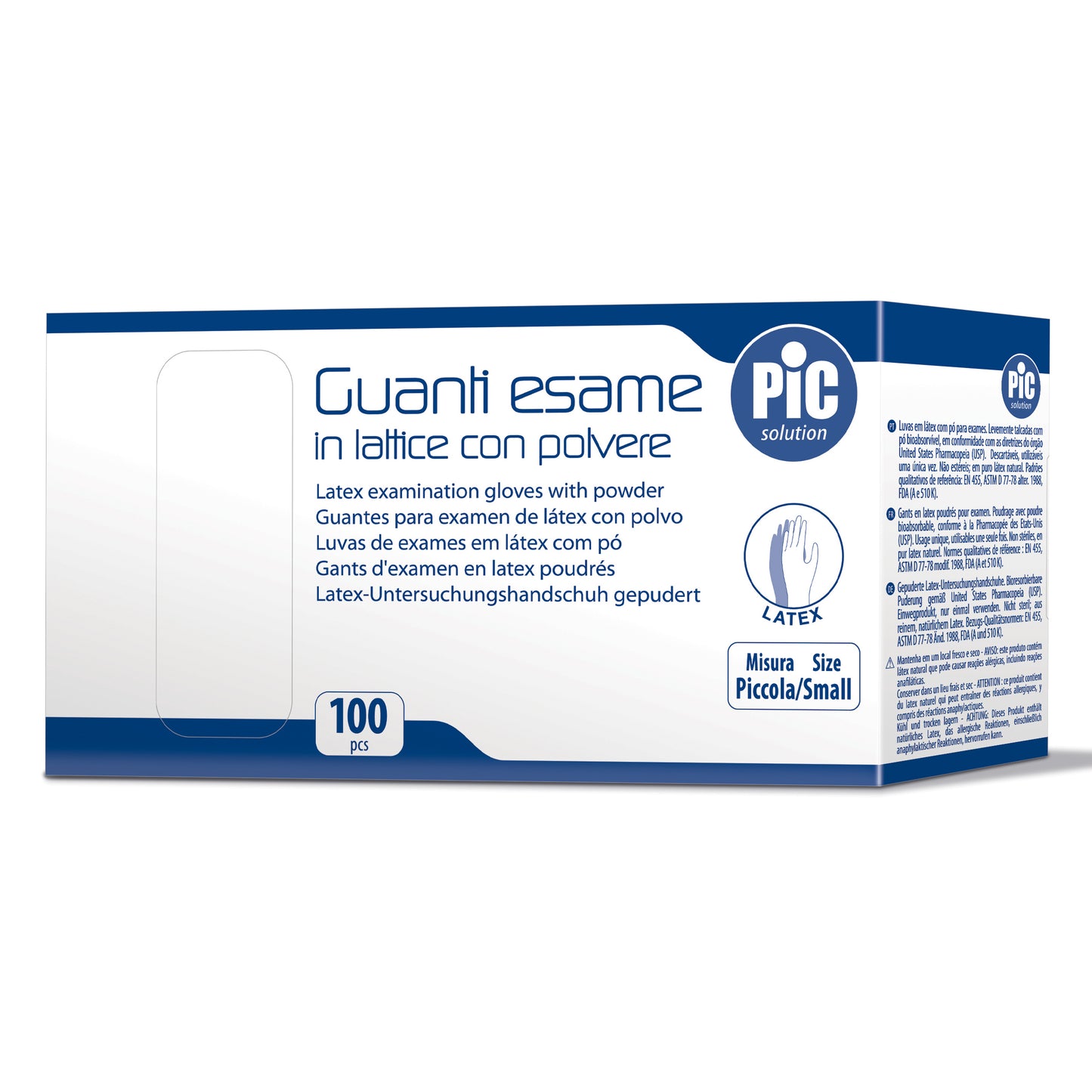 GUANTI-LATT.C/PLV ME 100P 44523
