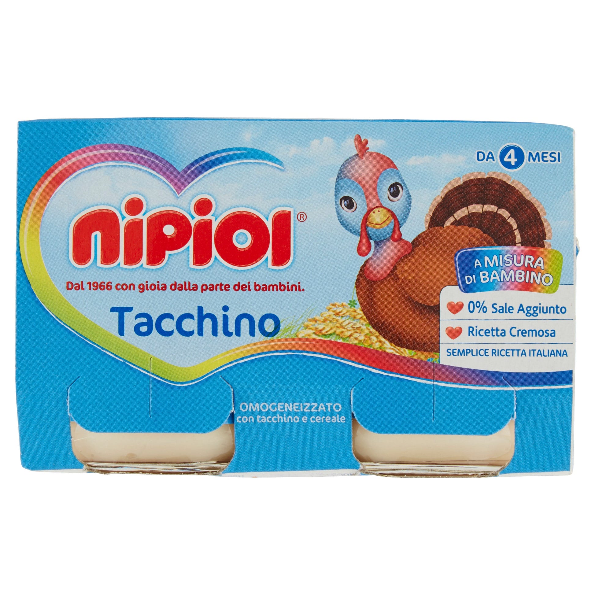 Nipiol Omogeneizzato Tacchino 2x120g
