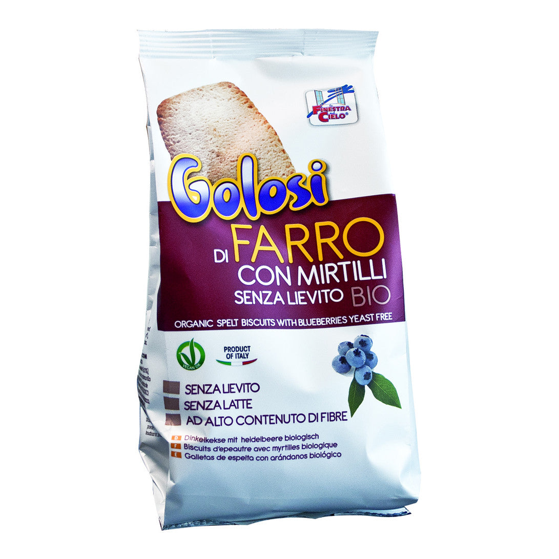 FINESTRA SUL CIELO Biscotti I Golosi Farro Mirtillo 250g