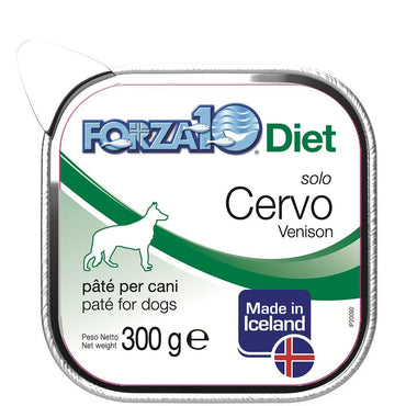 Forza10 Solo Diet Cervo Patè Per Cani Adulti Vaschetta 300g