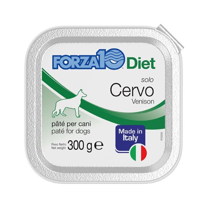 Forza10 Solo Diet Cervo Patè Per Cani Adulti Vaschetta 300g