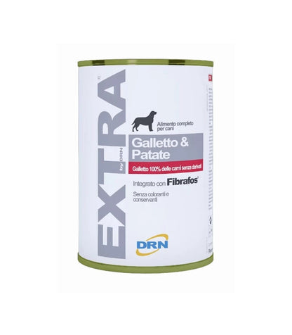 Drn Extra Galletto E Patate Cibo Umido Cani Adulti Barattolo 400g