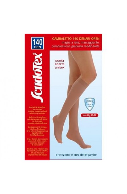 SCUDOTEX GAMBALETTO 140 DENARI PUNTA APERTA DAINO TAGLIA 3