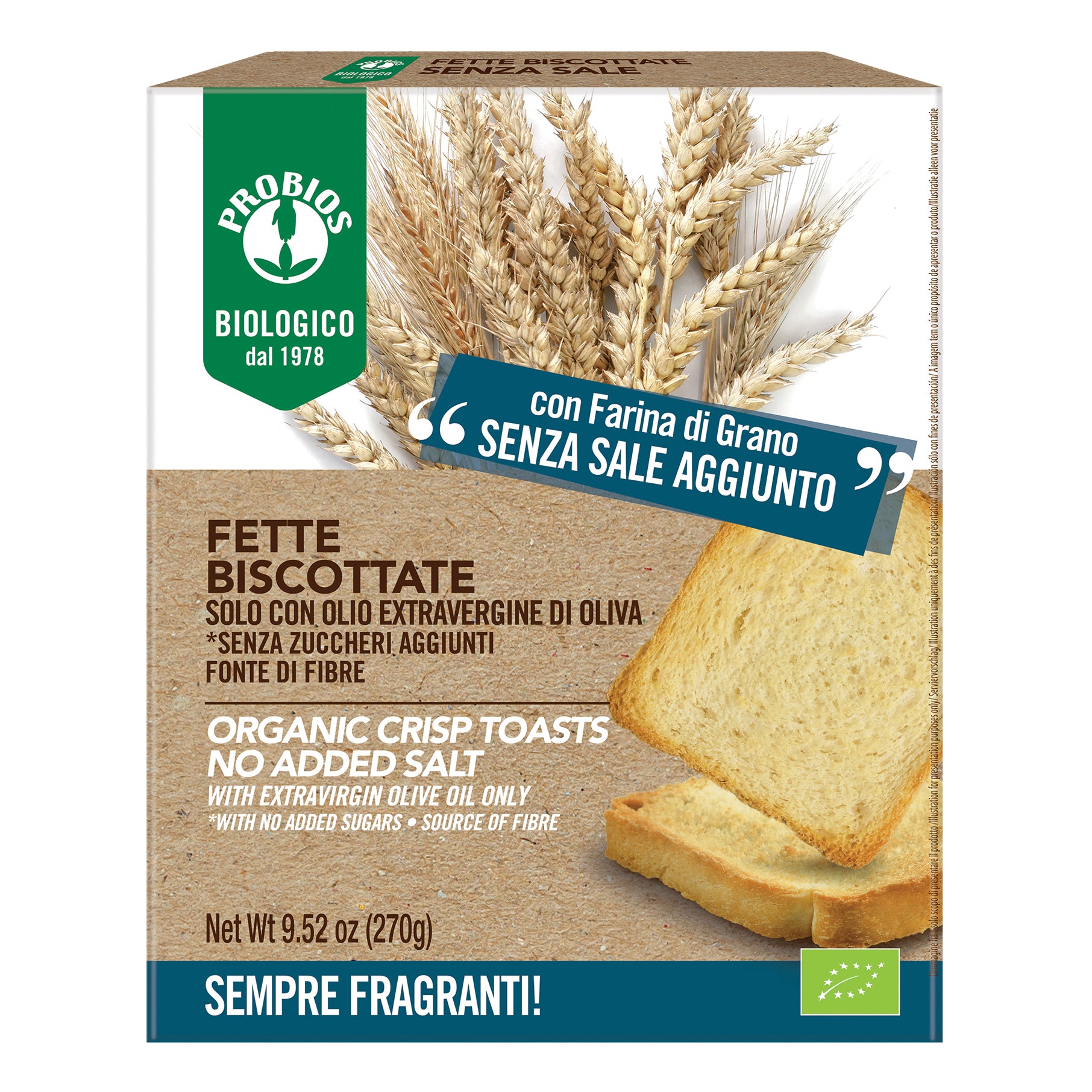 PROBIOS Fette Biscottate S/Sale S/Z 270