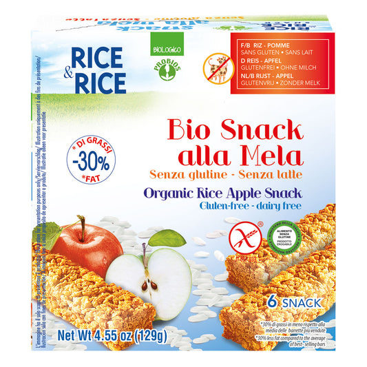 RICE & RICE Snack Riso Mela 6x21g