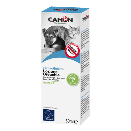 Camon Protection Lozione Orecchie Olio Di Neem Cane/Gatto 50ml