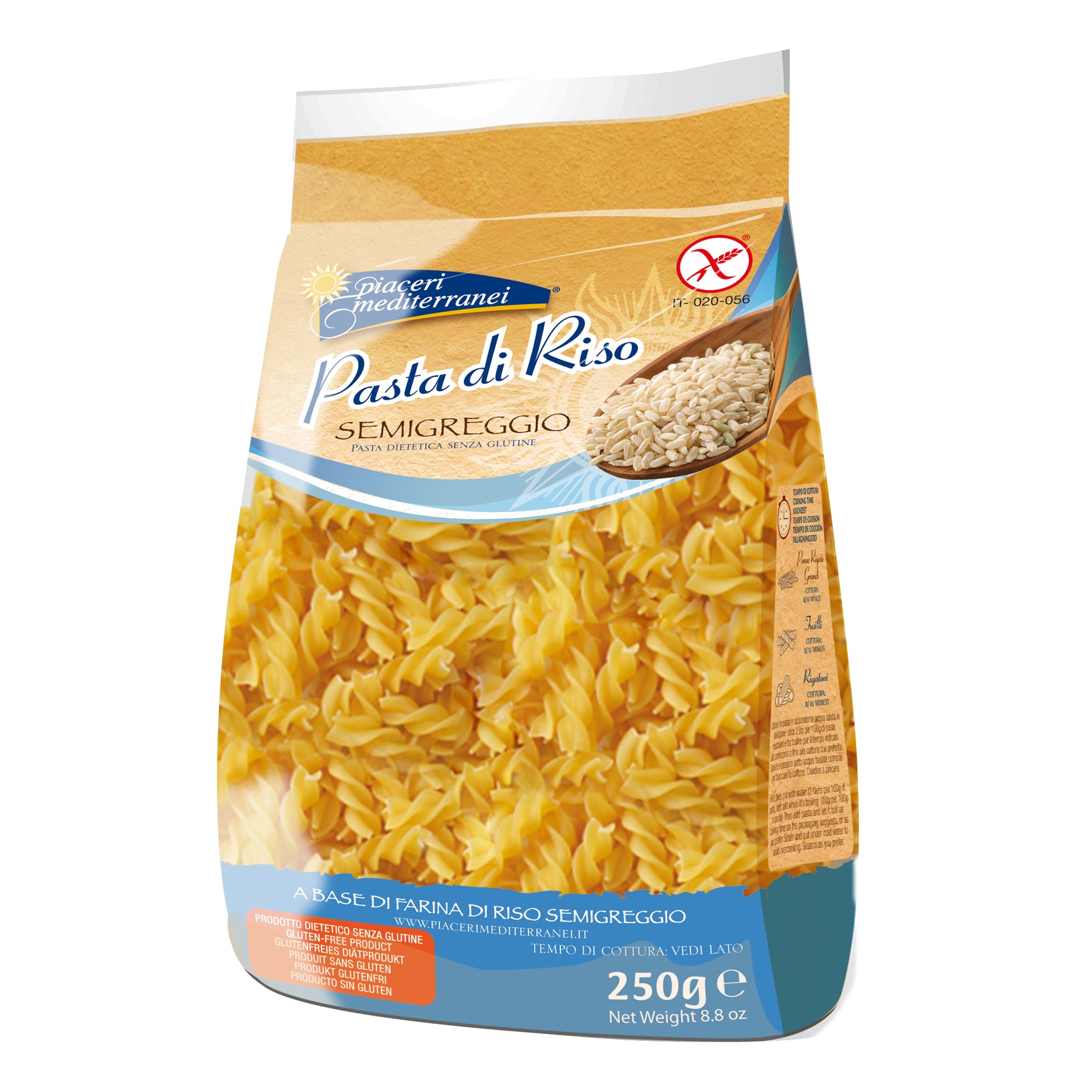 PIACERI MEDIT FUSILLI RISO 250G