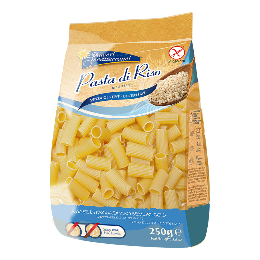 PIACERI MEDITERRANEI Pasta Riso Rigatoni 250g