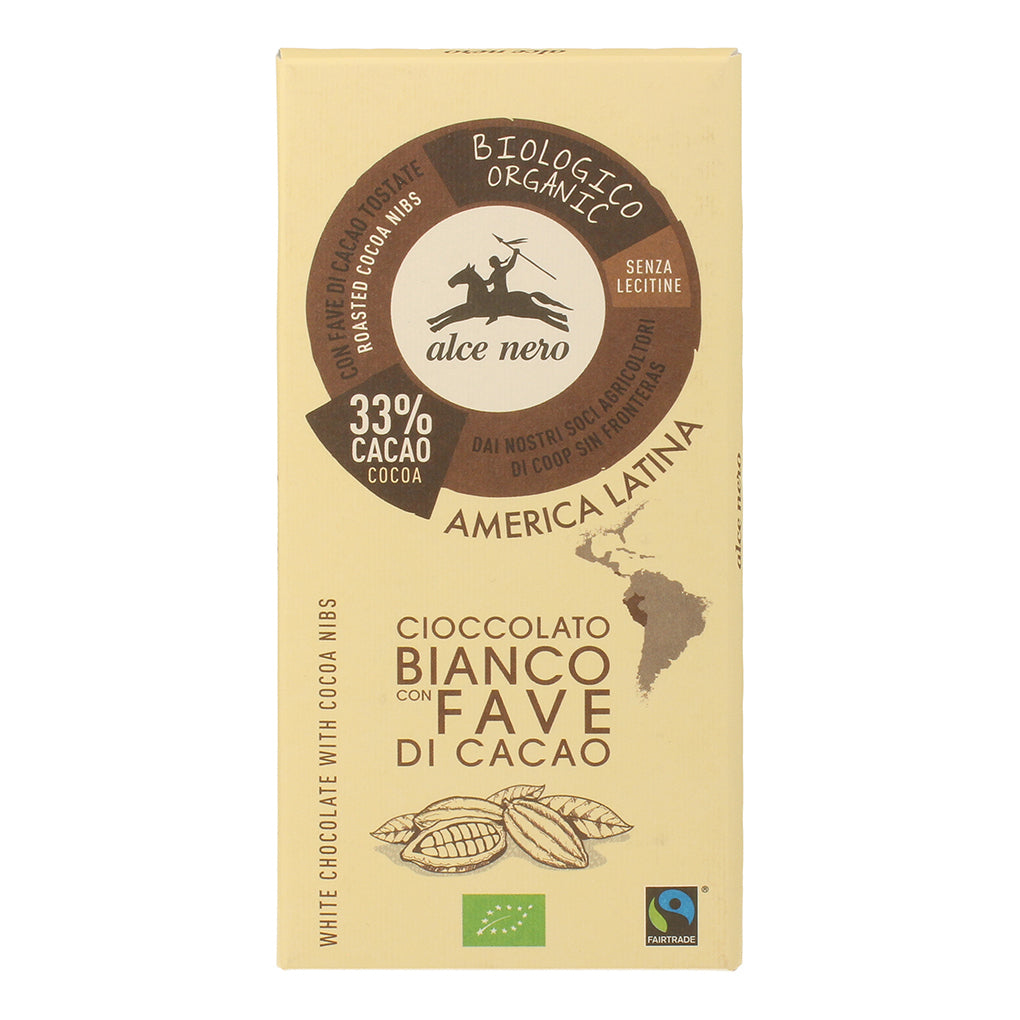 ALCE NERO Tavoletta Cioccolato Bianco 100g