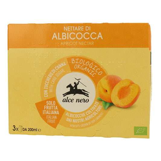 ALCE NERO Nettare Albicocca 3x200ml