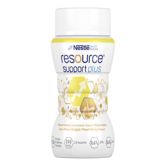 RESOURCE Support Plus Pesca Vaniglia 4x125ml
