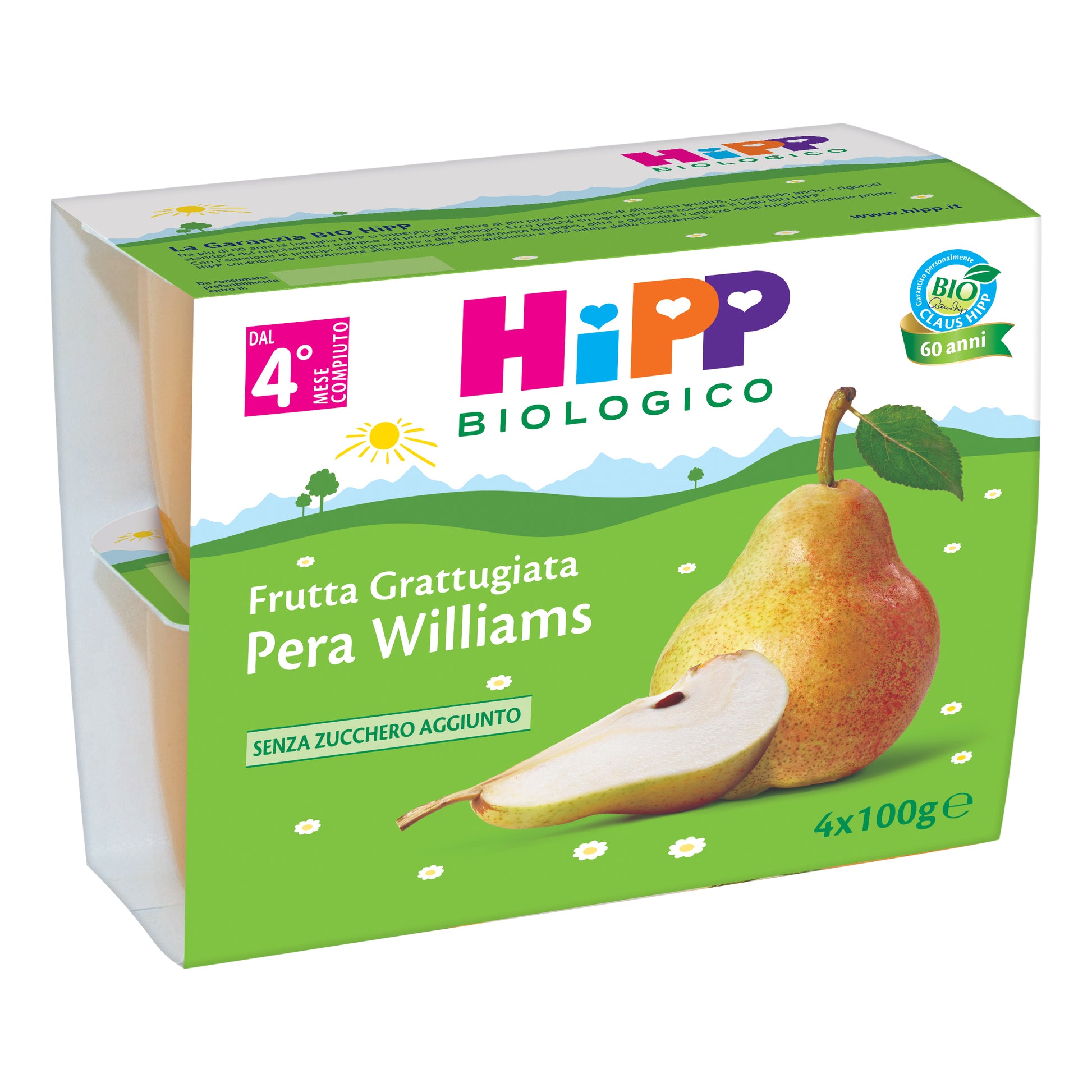 HIPP BIO Merenda Pera William 4x100g