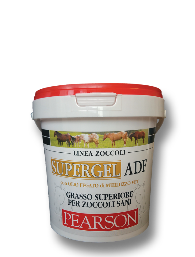 Guglielmo Pearson Supergel ADF Grasso Superiore Giallo Olio Di Fegato Di Merluzzo Per Zoccoli Equini 1kg