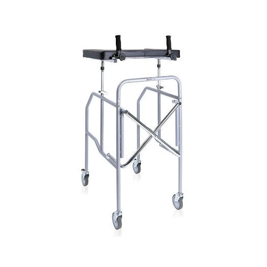 Moretti Mopedia Deambulatore In Acciaio Verniciato Con Appoggio Antibronchiale A Tavolo