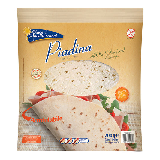 PIACERI MEDITERRANEI Piadina Olio Oliva 200g