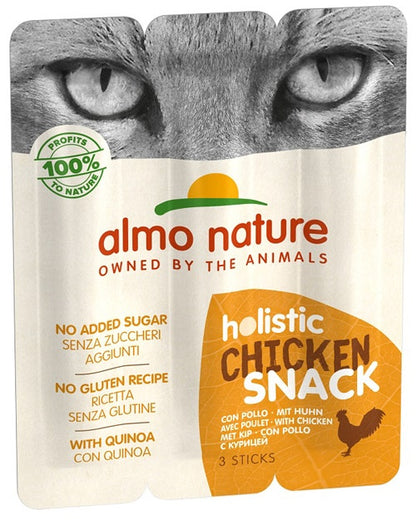 Almo Nature Holistic Snack Al Pollo Per Gatti Adulti 3 Sticks Da 5g