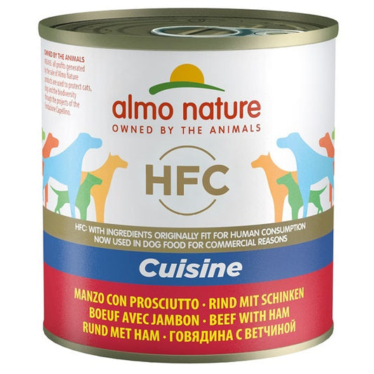 Almo Nature HFC Cuisine Manzo Con Prosciutto Umido Per Cani Adulti 290g