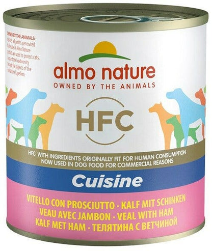 Almo Nature HFC Cuisine Cibo Umido Vitello Con Prosciutto Per Cani Adulti Scatoletta 290g