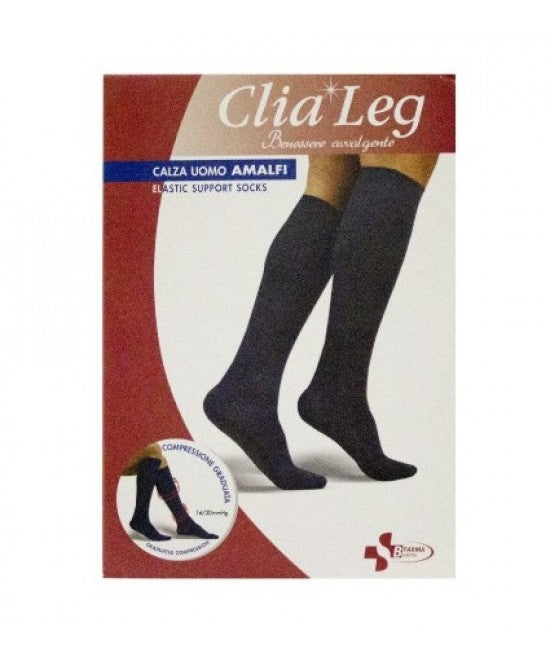 CLIALEG UOMO Calza Amalfi Blu XL