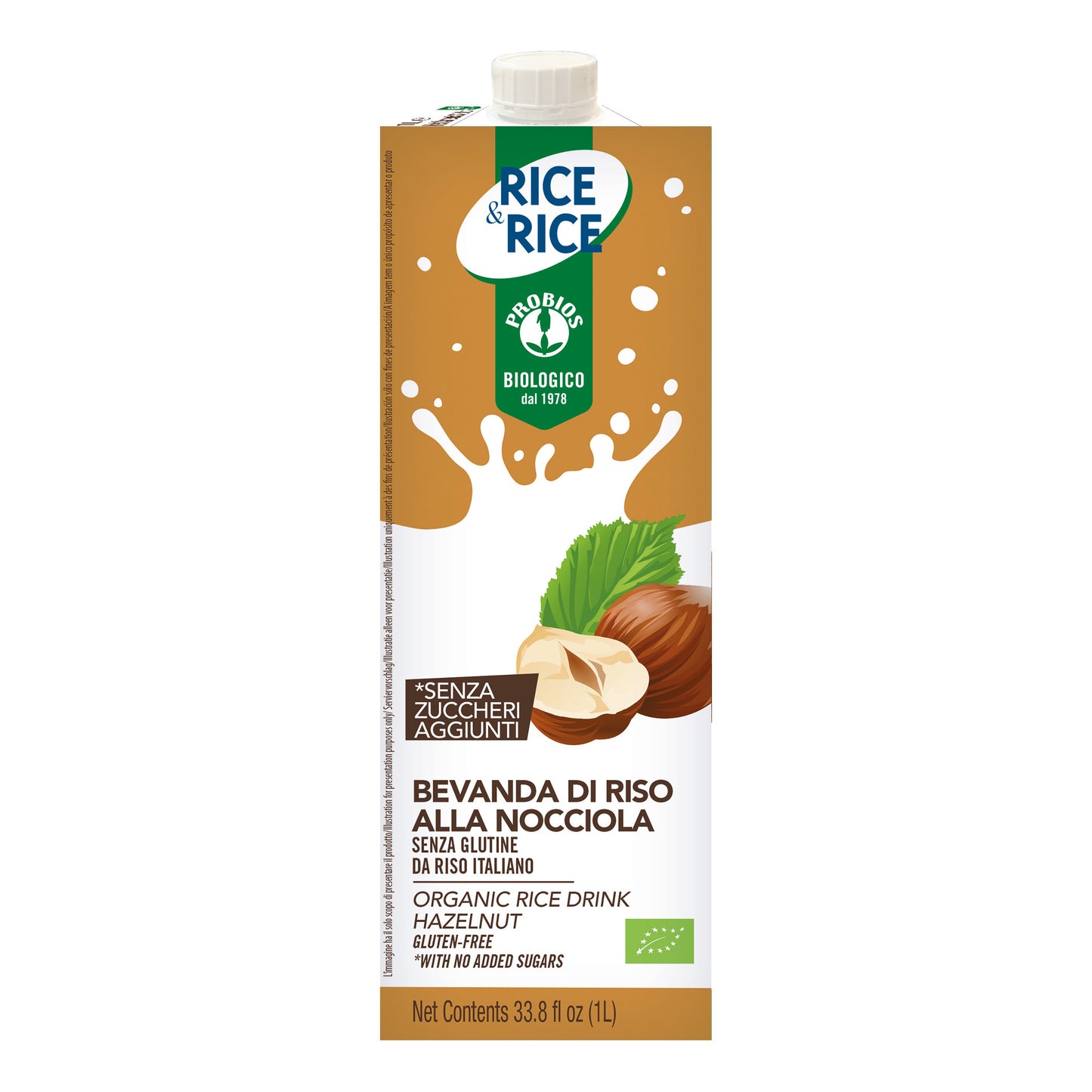 RICE & RICE Bevanda Riso Nocciola 1Lt