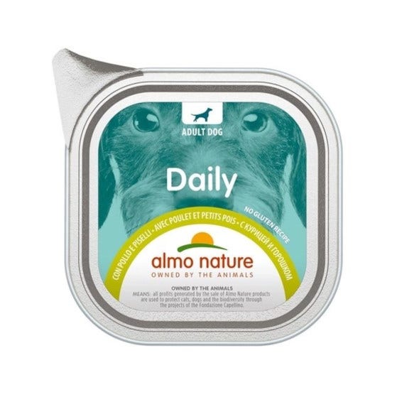 Almo Nature Daily Pollo E Piselli Alimento Umido Per Cani Adulti 300g