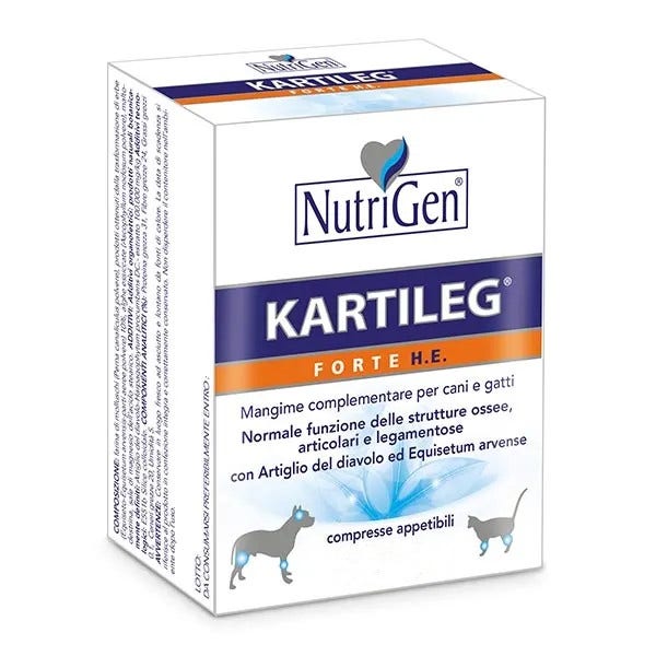 Nutrigen Kartileg Forte He Mangime Complementare Per Articolazioni Cani/Gatti 120 Compresse