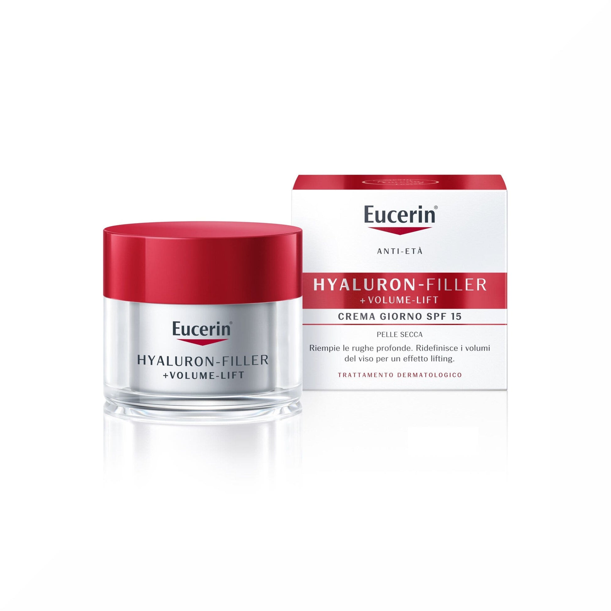 Eucerin Hyaluron-Filler+Volume-Lift Giorno crema antirughe Pelle Secca 50 ml