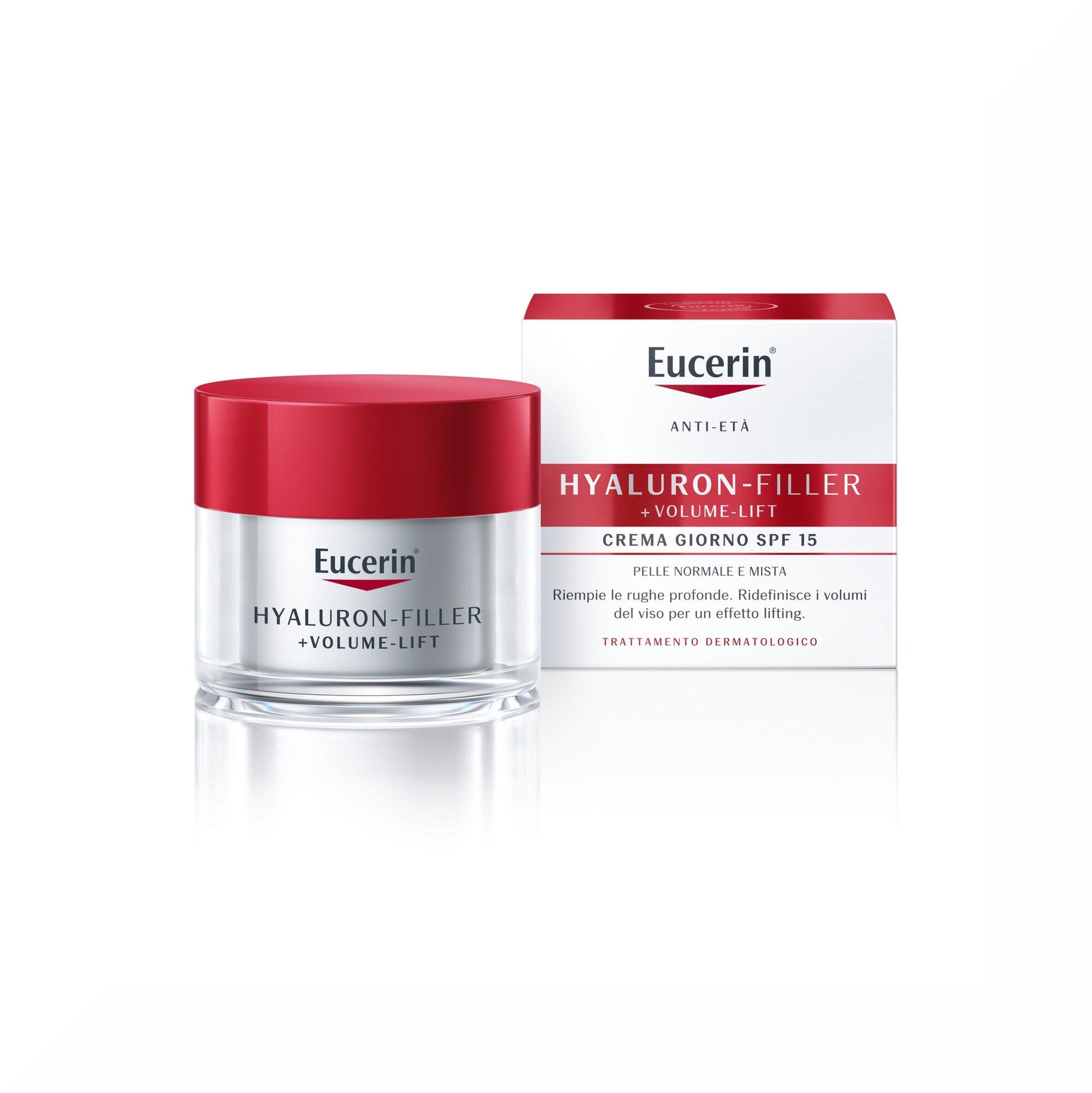 Eucerin Hyaluron-Filler+Volume-Lift Giorno crema antirughe Pelle Normale 50 ml