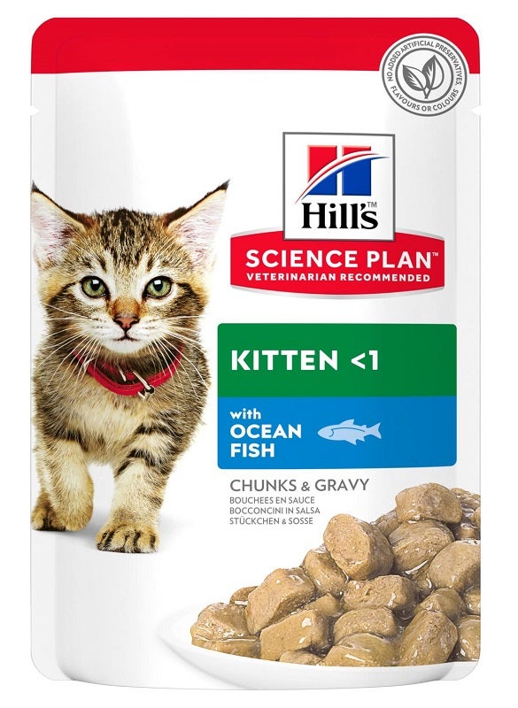 Hill's Science Plan Kitten Bocconcini Pesce Oceanico Per Gatti Cuccioli Bustina 85g